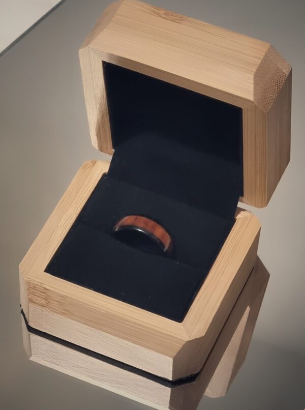 Personalised Bamboo Ring Box - Image 2
