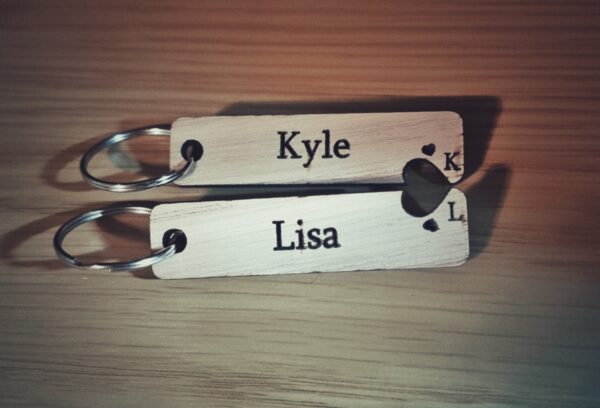 Romantic keyring set