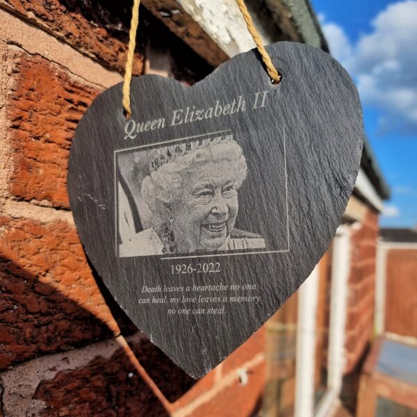 Memorial Heart Slate with message/photo - Image 4
