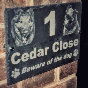 Slate house Sign